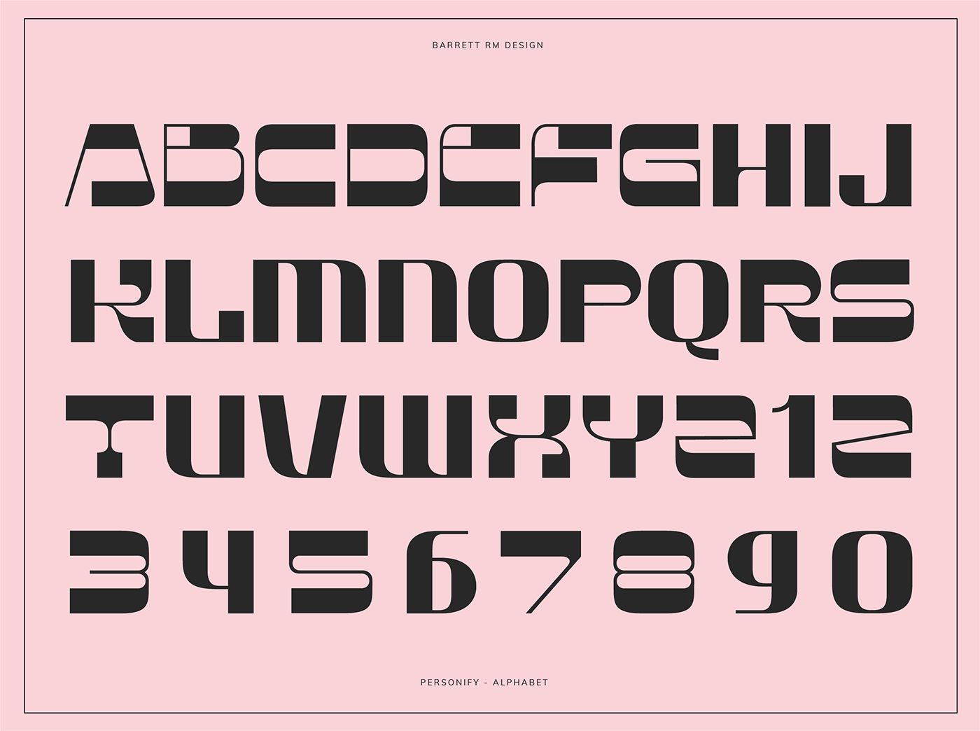 潮流创意海报杂志Logo标题艺术装饰英文字体设计素材 Personify Display Typeface_img_2