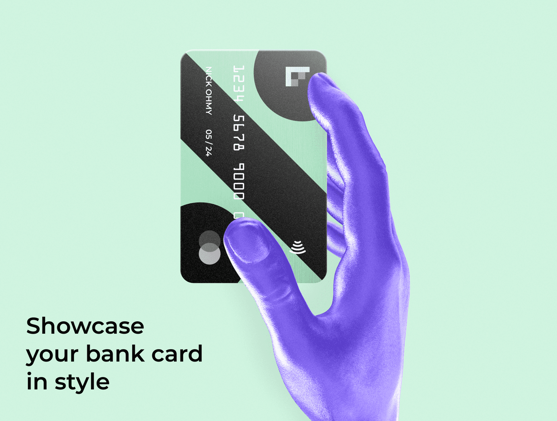 7款透明磨砂银行卡名片卡片设计展示贴图FIG模板素材 Glossy Bank Card Kit_img_2