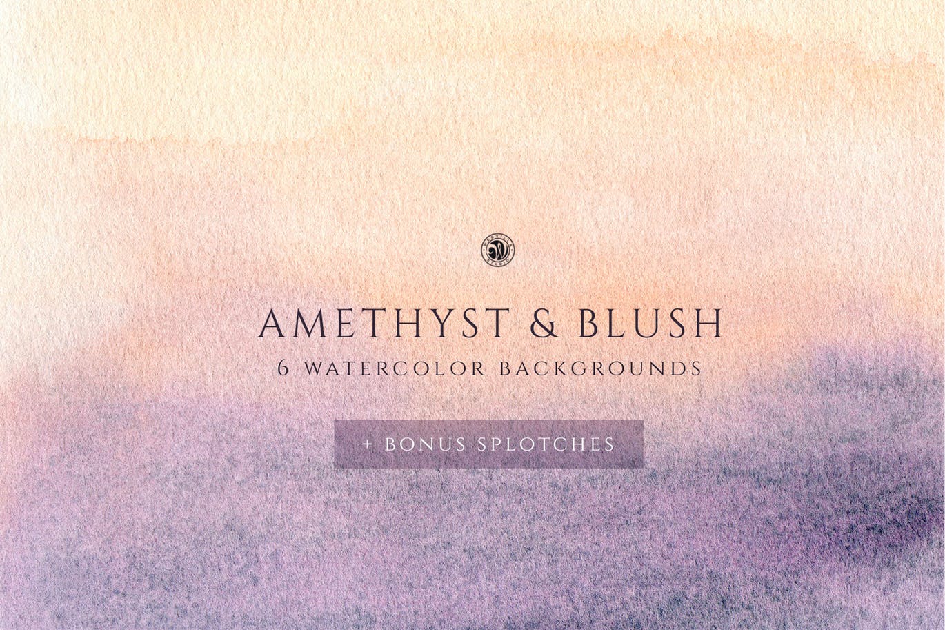 腮红水彩纹理背景图片设计素材 Watercolor Backgrounds - Blush_img_2