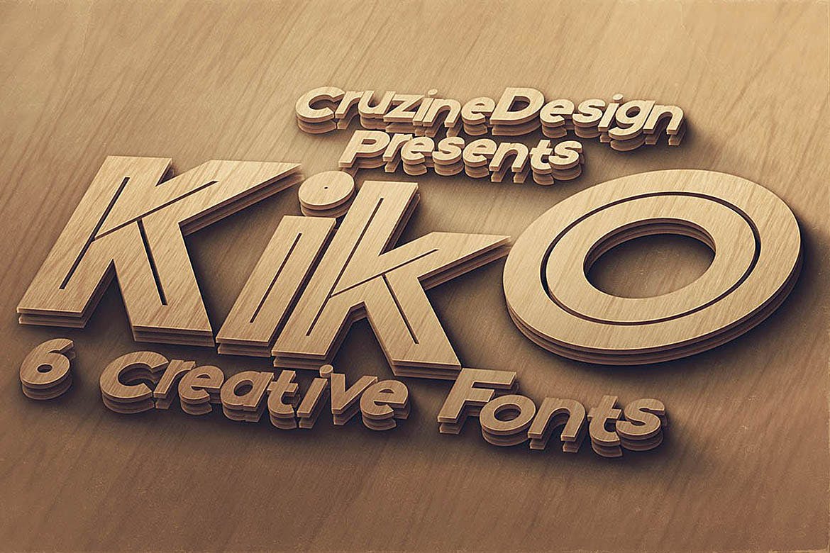 有趣卡通标题Logo无衬线英文字体设计素材 Kiko - Funny Display Font_img_2