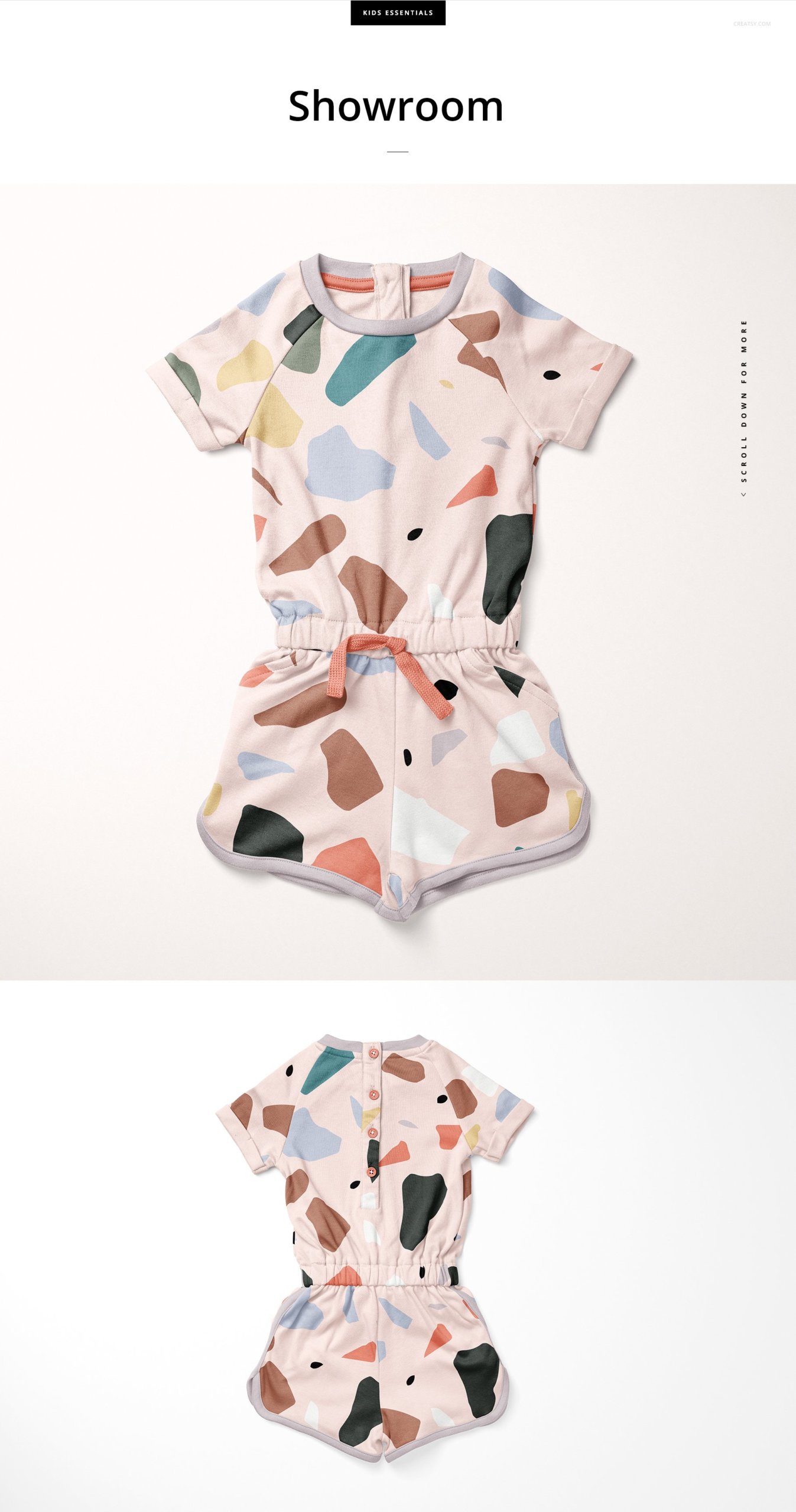 带帽婴儿毛巾印花图案设计PS贴图样机合集 Hooded Baby Towel Mockup Set_img_2