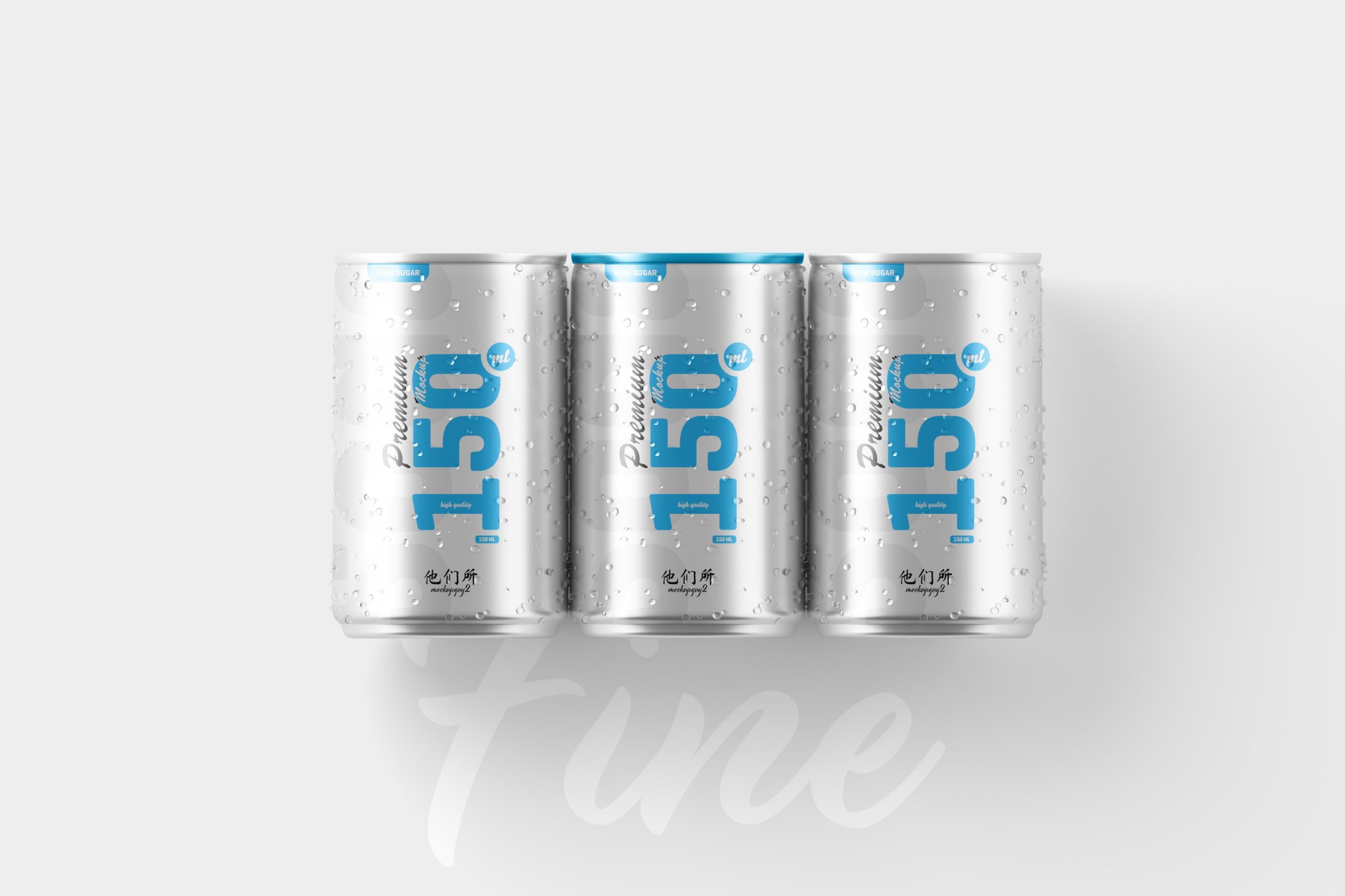 10款150毫升苏打汽水锡罐易拉罐设计展示样机 150ml Soda Can Mockup_img_2