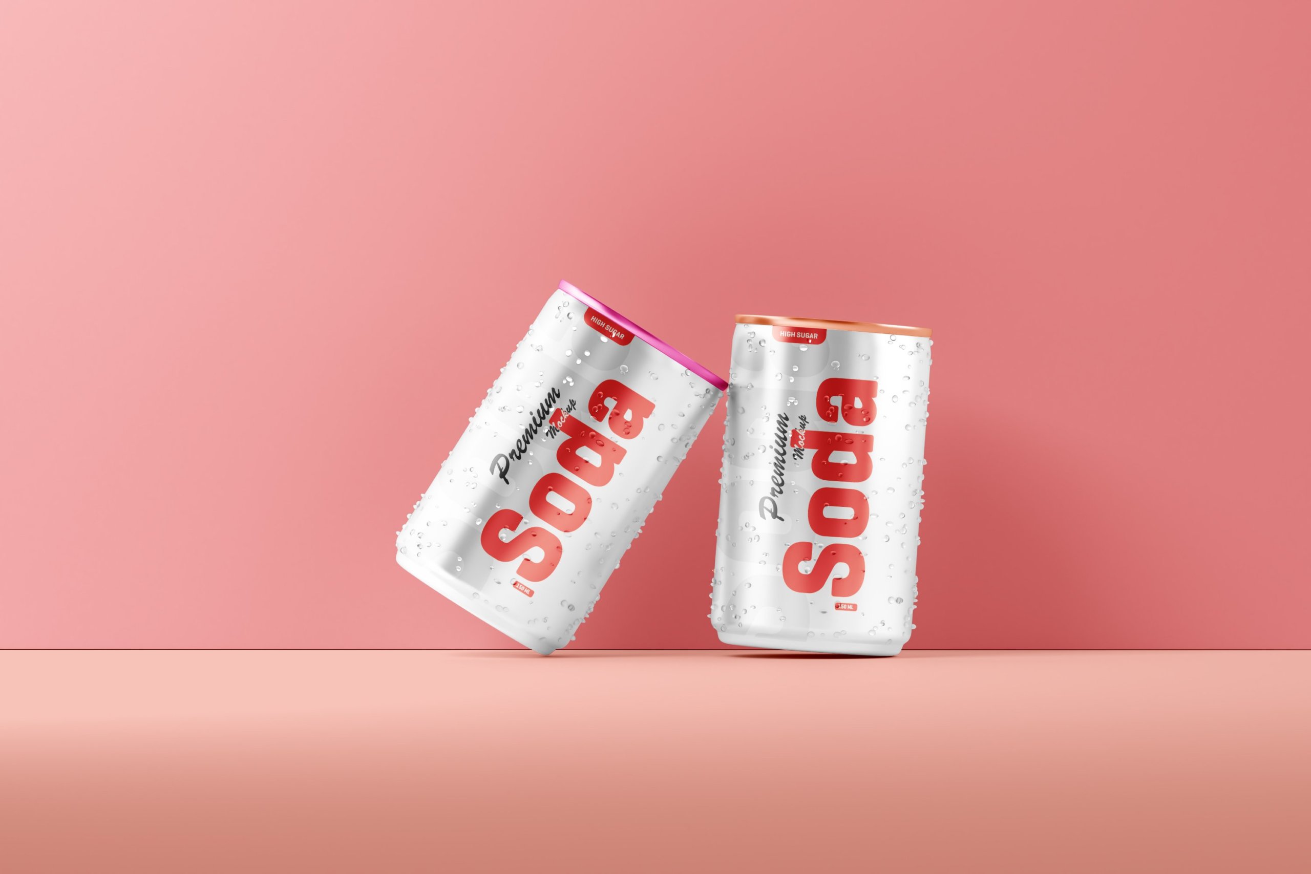 10款150毫升苏打汽水锡罐易拉罐设计展示样机 150ml Soda Can Mockup_img_2