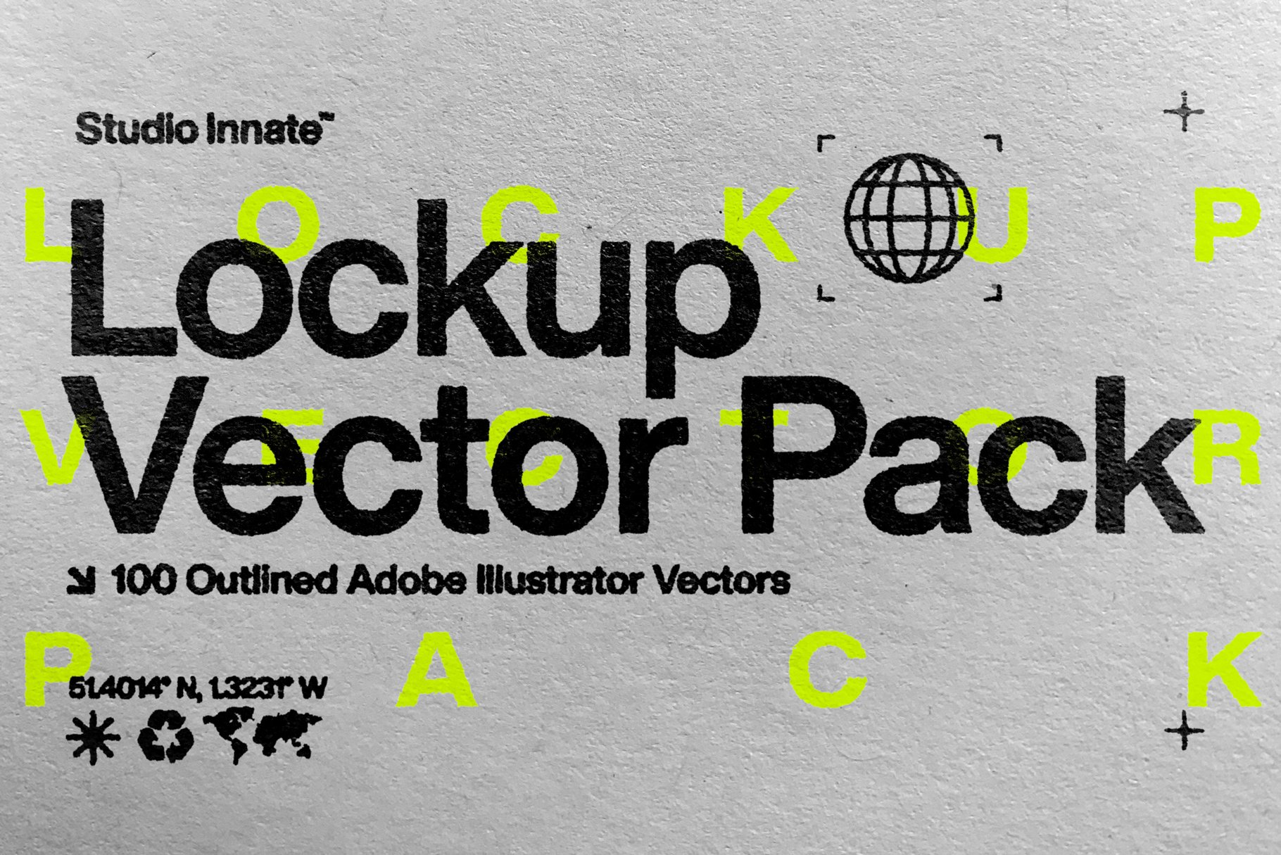 100款潮流贴纸徽标Logo指示图标图形AI矢量设计素材 Studio Innate - Lockup Vector Pack_img_2