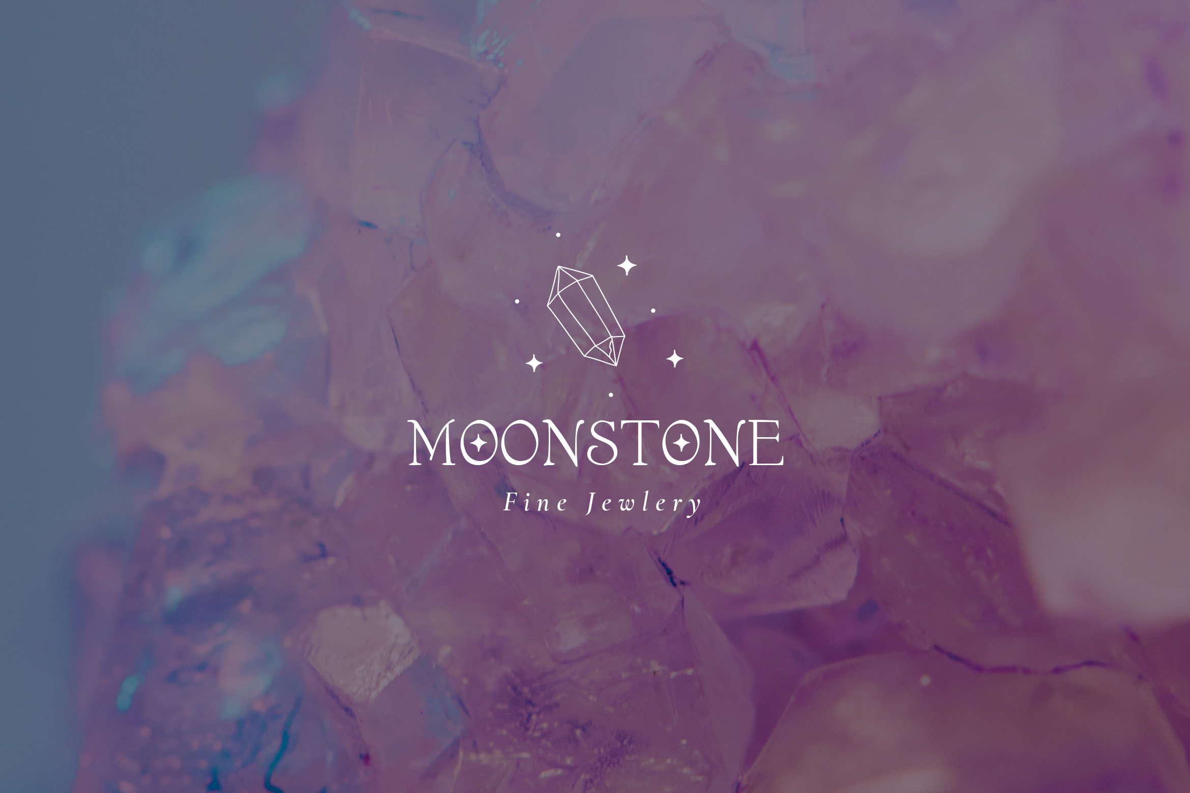 时尚优雅奢华珠宝瑜伽摄影花店徽标Logo设计AI矢量素材 Moon Stone Premade Brand Logo Design_img_2