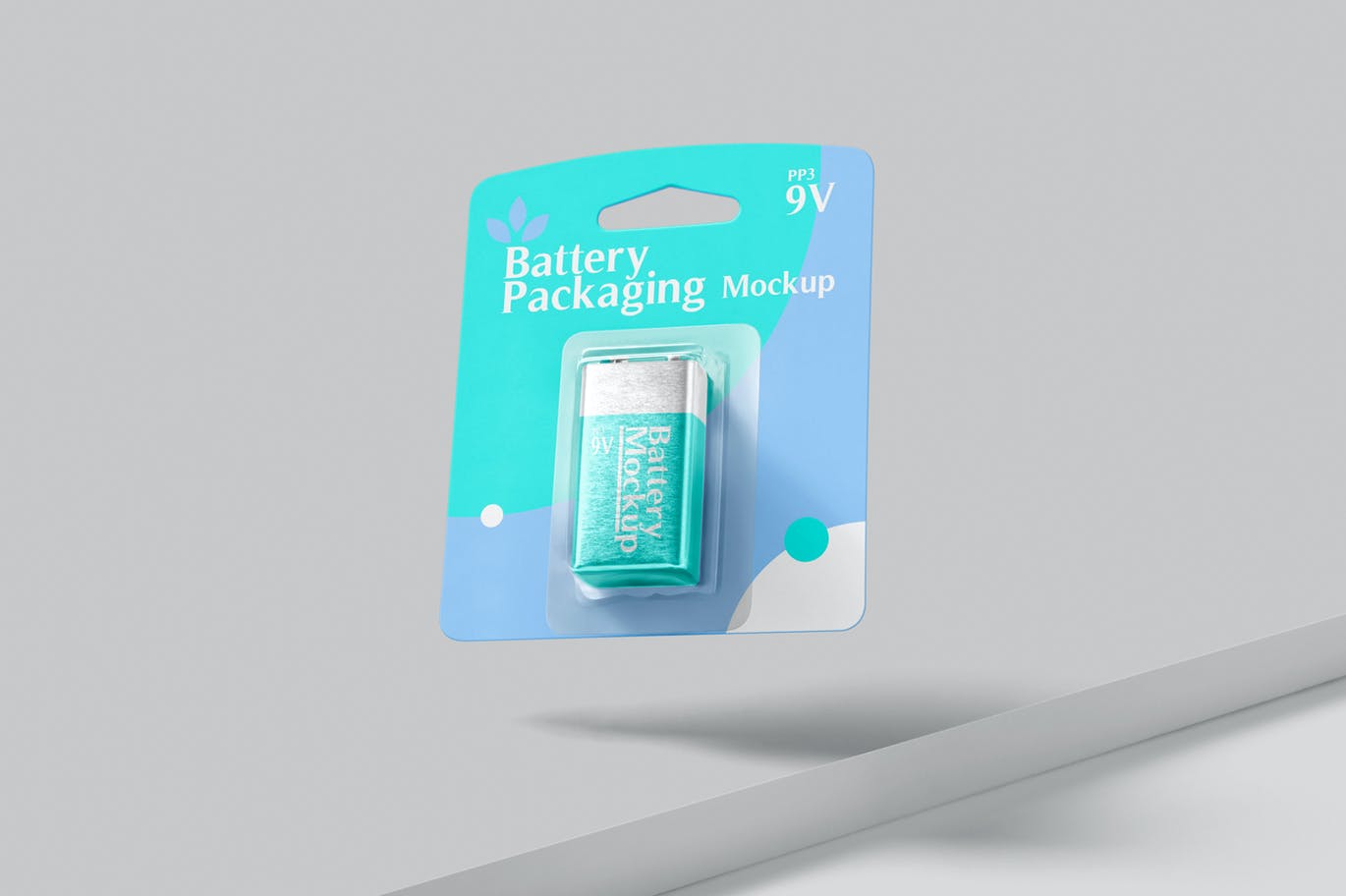 PP3电池包装设计展示贴图样机 PP3 Battery Packaging Mockups_img_2