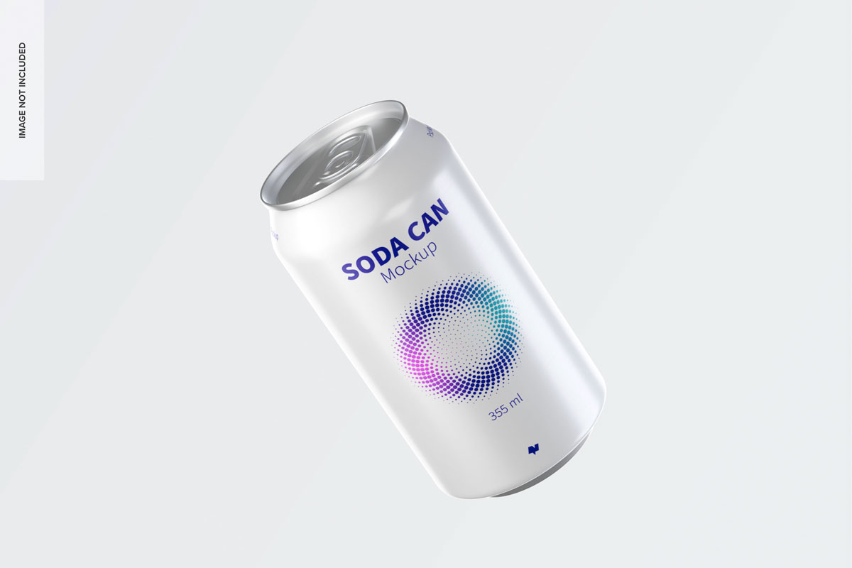 9款355ml苏打水锡罐易拉罐设计展示样机 355ml Soda Cans Mockup_img_2