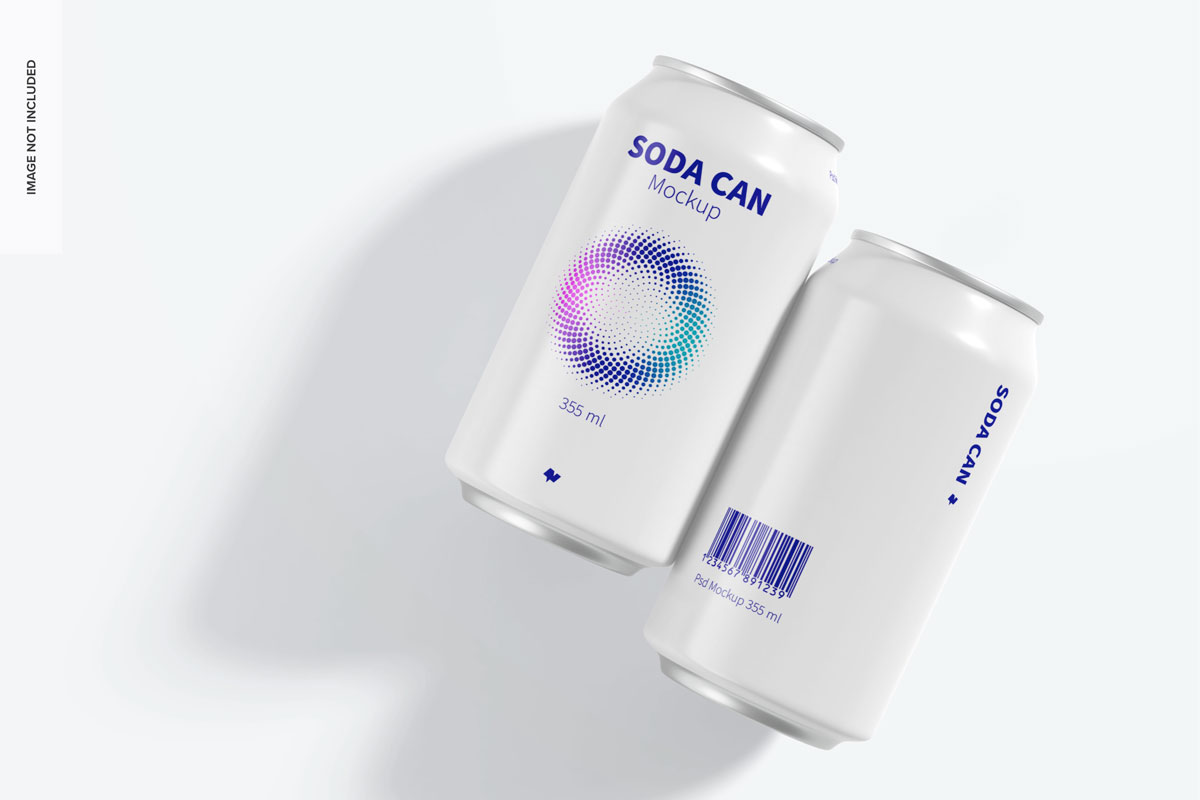 9款355ml苏打水锡罐易拉罐设计展示样机 355ml Soda Cans Mockup_img_2