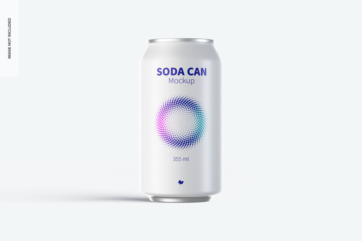 9款355ml苏打水锡罐易拉罐设计展示样机 355ml Soda Cans Mockup_img_2