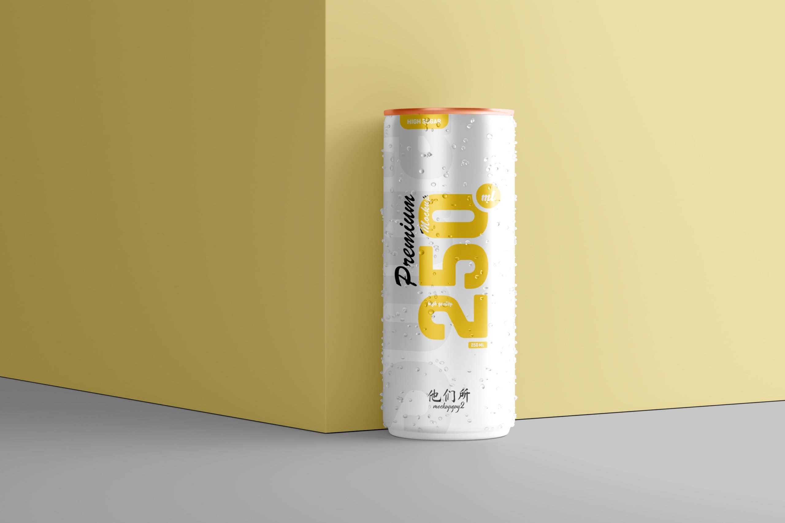 10款250ml啤酒饮料苏打水锡罐易拉罐设计展示样机 250ml Soda Can Mockup_img_2