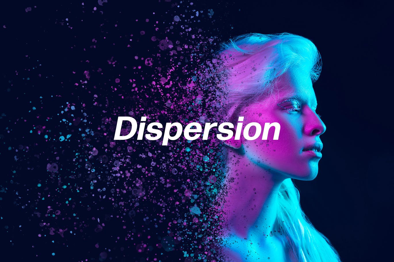 喷墨色彩分散效果照片处理特效PS动作模板素材 Dispersion Photoshop Effect_img_2
