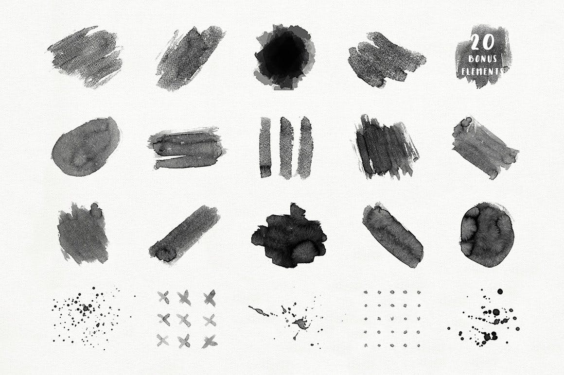 可爱平面广告服装印花图案设计矢量设计素材套装 Aqua Mellon Artistic Toolkit_img_2