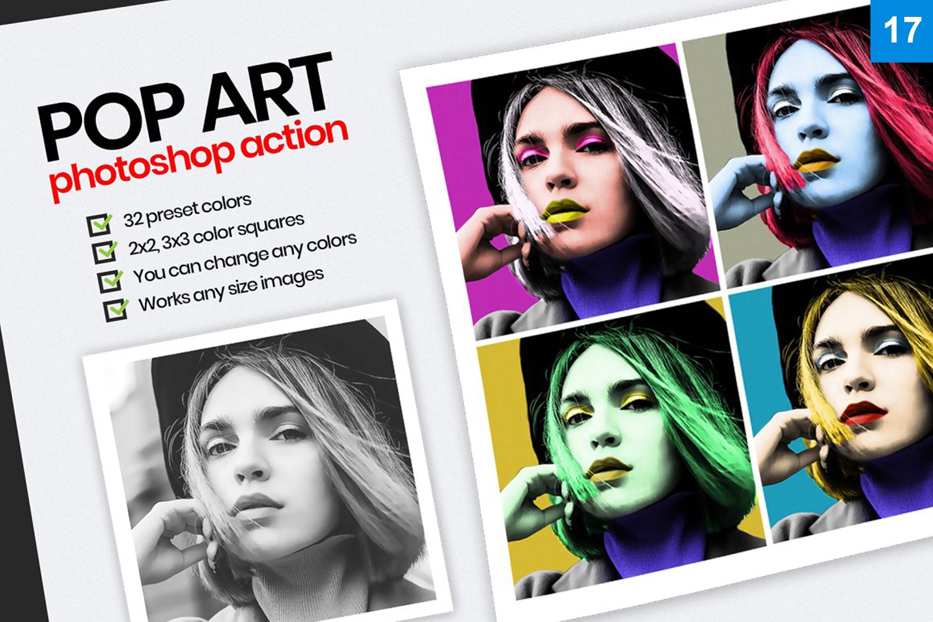 30款潮流照片处理滤镜特效PS动作模板套装 Photoshop Actions Bundle 30/1_img_2