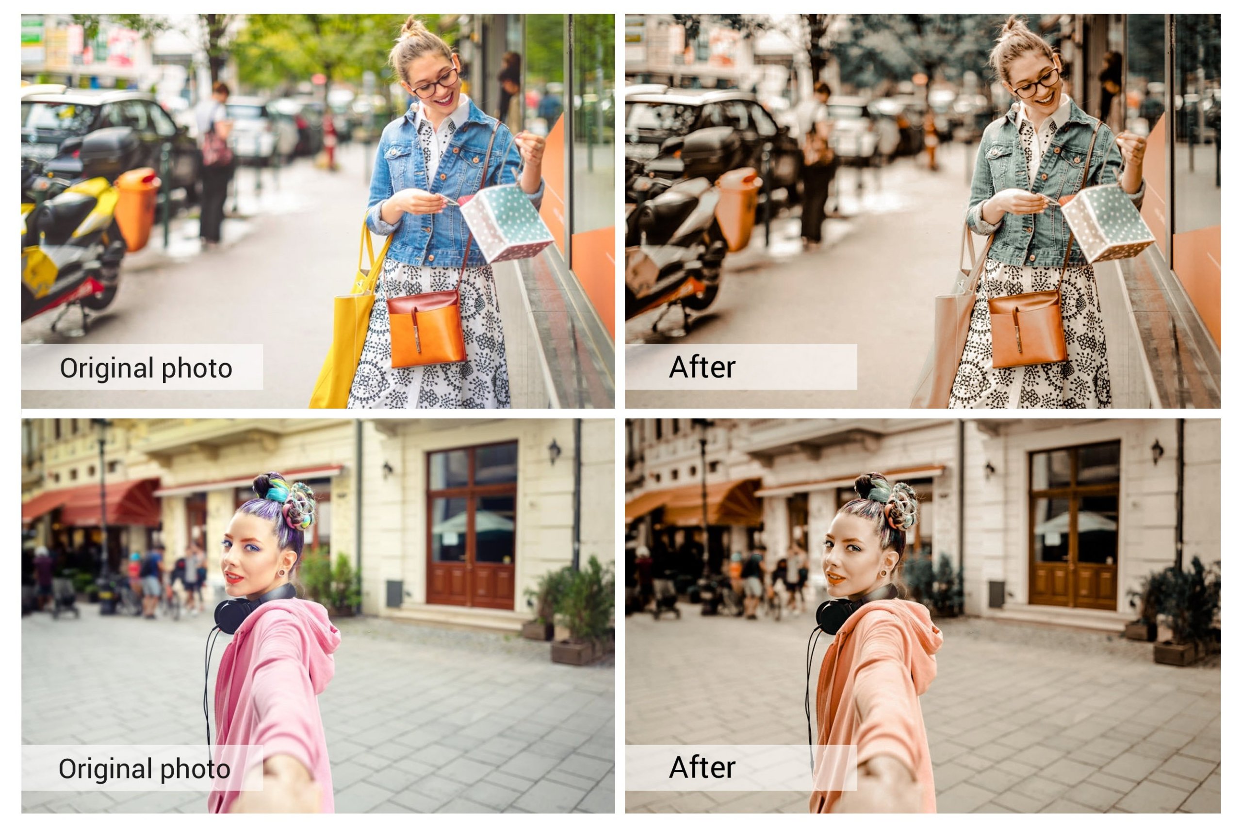 奶油咖啡色照片调色滤镜LR预设&PS动作套装 Coffe Milk Presets Photoshop Actions_img_2