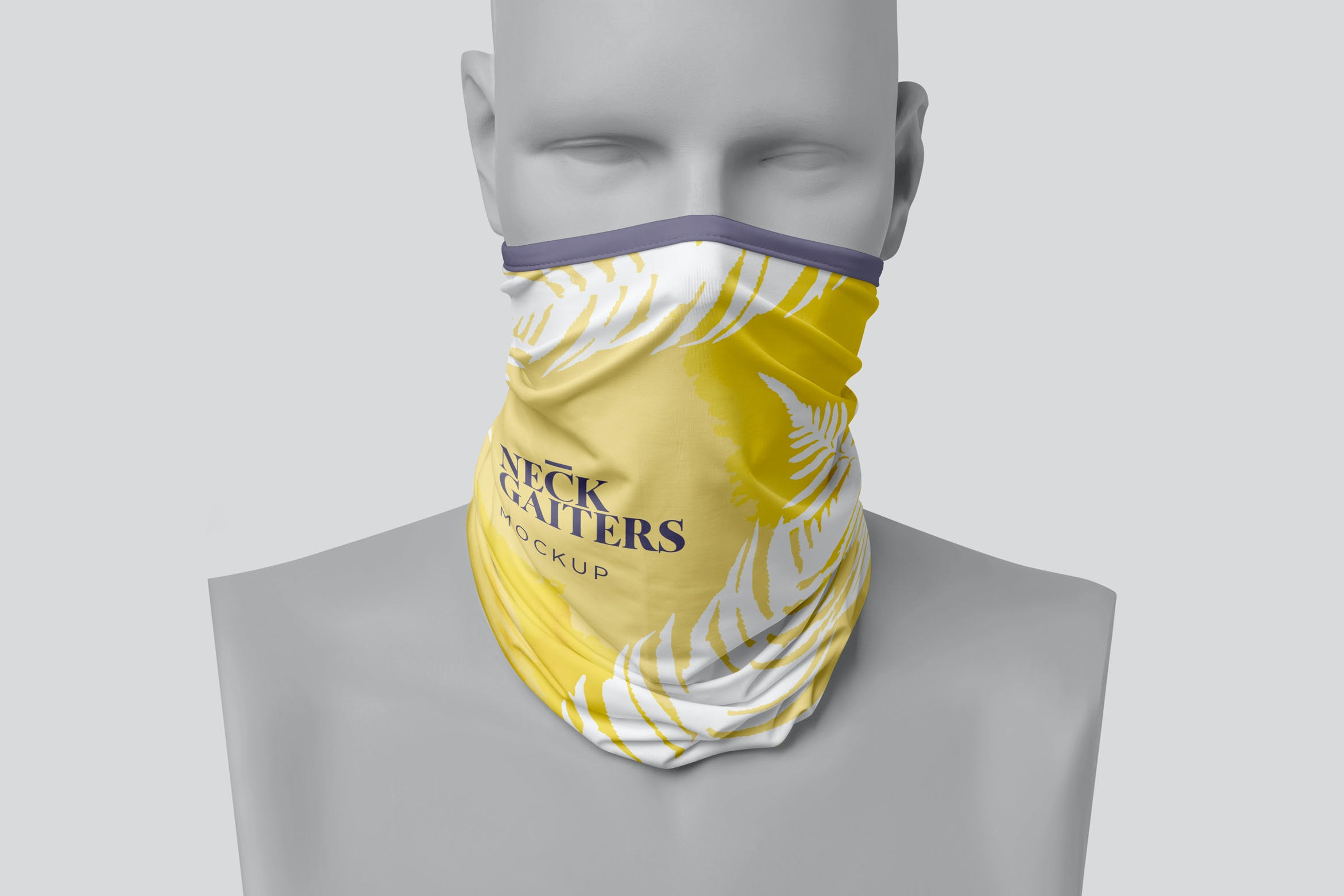 颈部面部防护面罩印花图案设计展示样机 Neck Gaiter Mockups_img_2