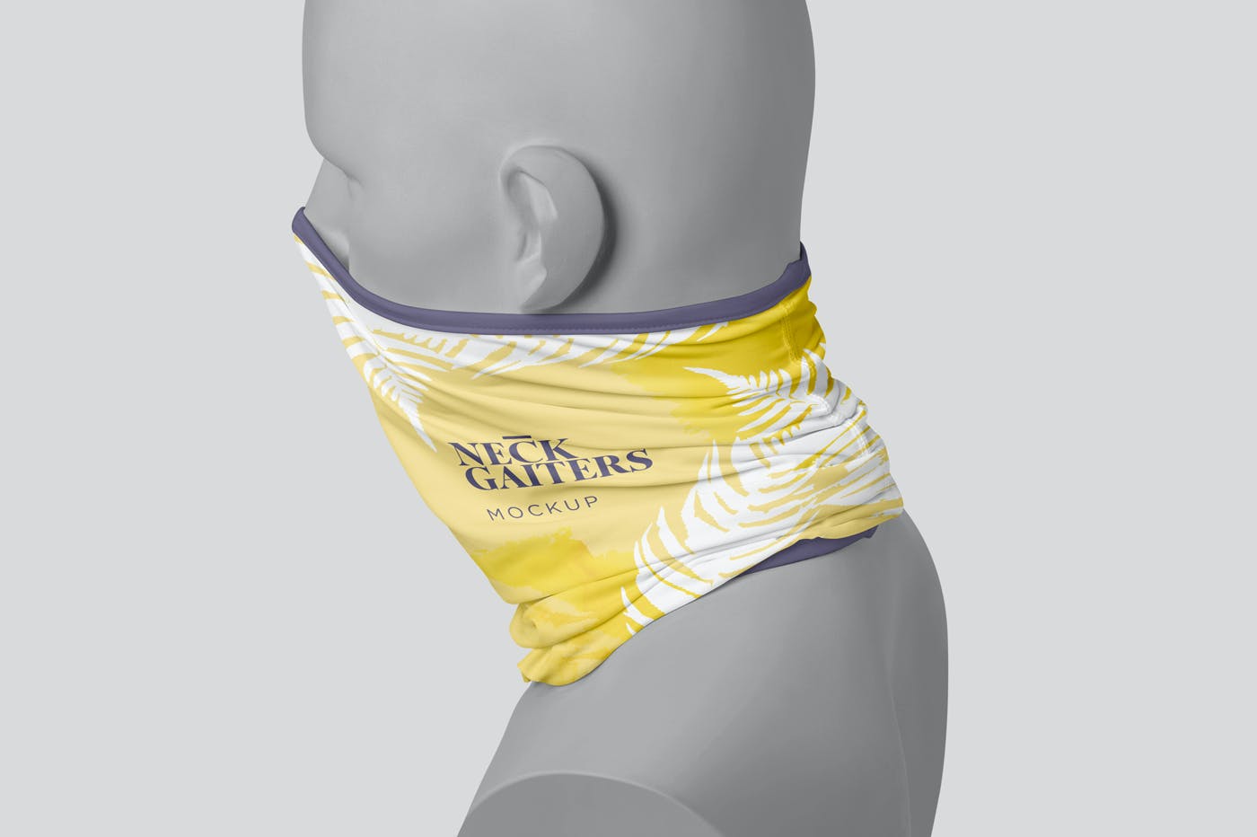 颈部面部防护面罩印花图案设计展示样机 Neck Gaiter Mockups_img_2