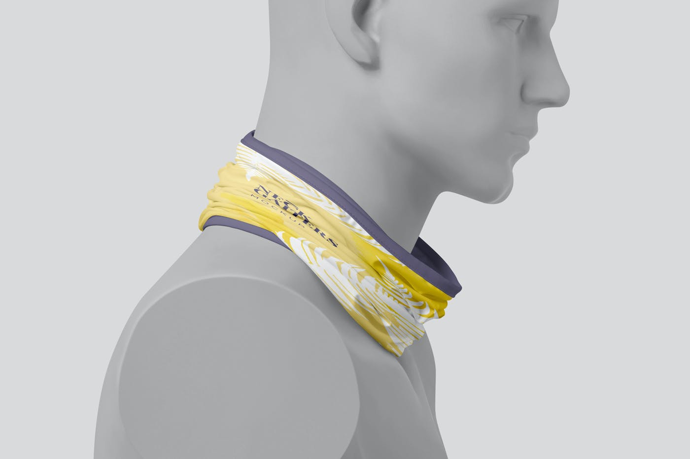 颈部面部防护面罩印花图案设计展示样机 Neck Gaiter Mockups_img_2