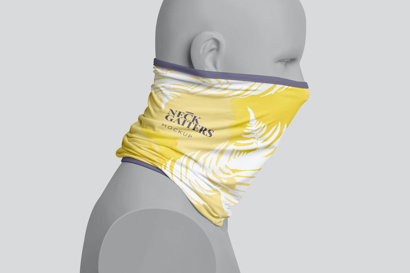 颈部面部防护面罩印花图案设计展示样机 Neck Gaiter Mockups_img_2