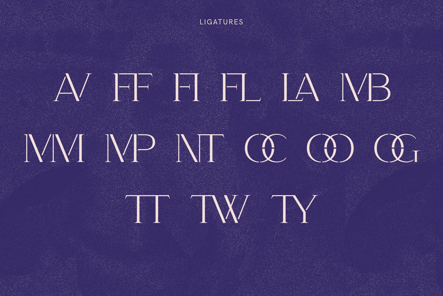 复古优雅画册杂志标题Logo衬线英文字体设计素材 Kangri - Unique Elegant Stencil Serif_img_2