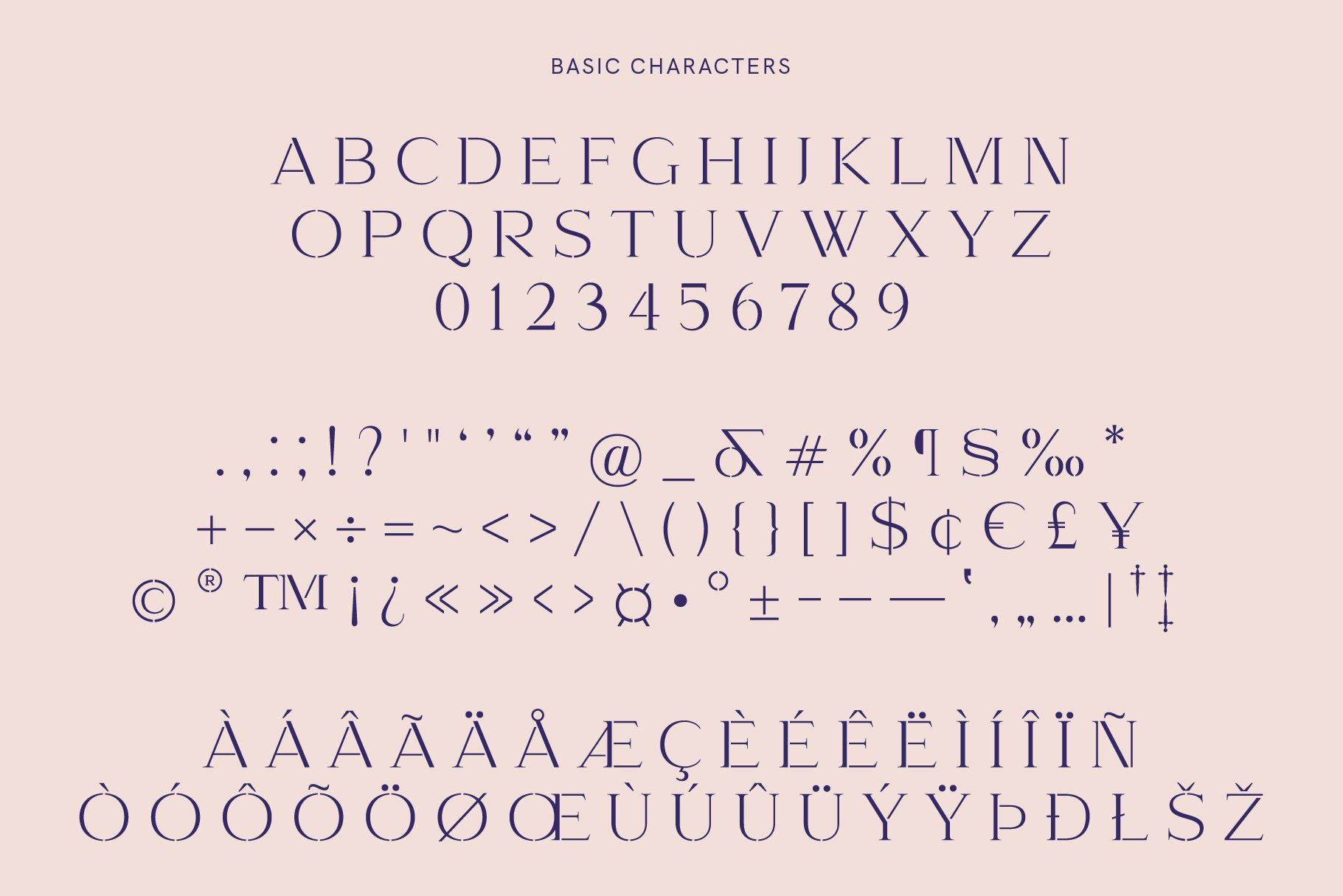 复古优雅画册杂志标题Logo衬线英文字体设计素材 Kangri - Unique Elegant Stencil Serif_img_2