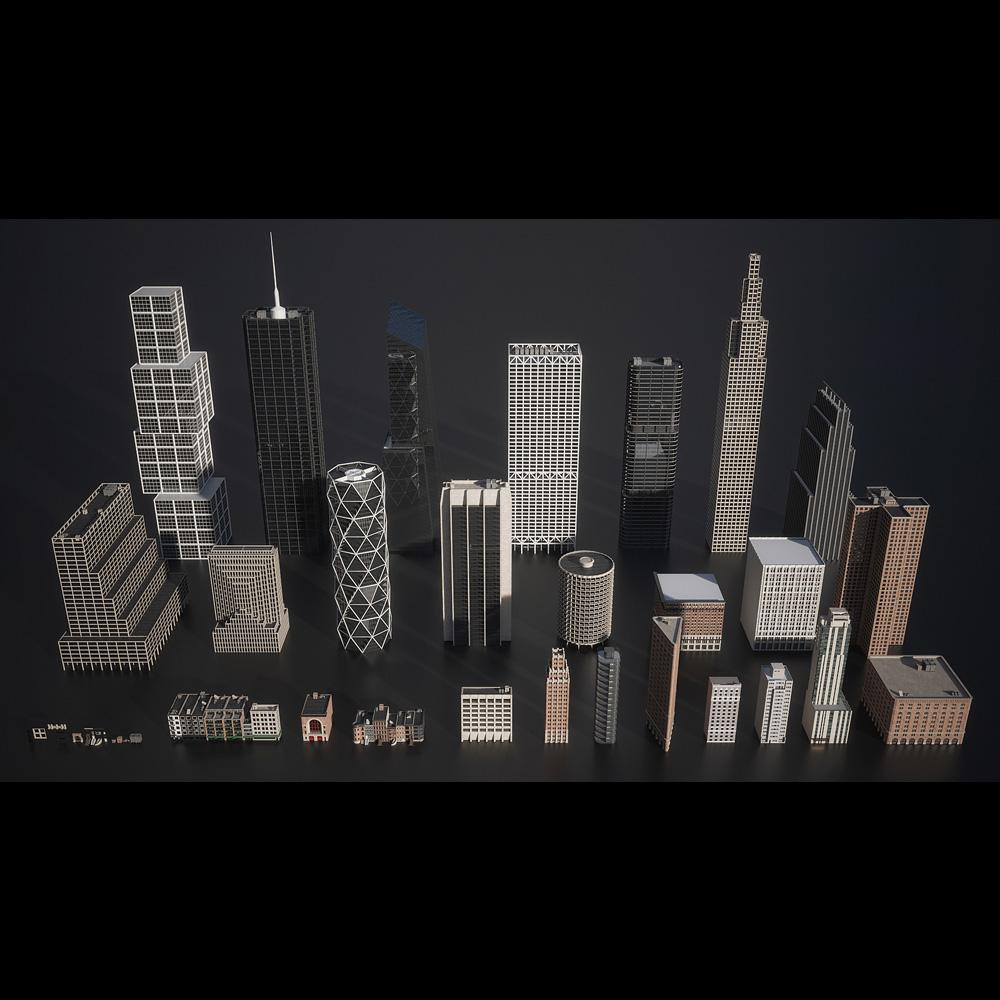 大都市城市摩天高楼建筑设计3D模型素材 Kitbash3D - Every City_img_2