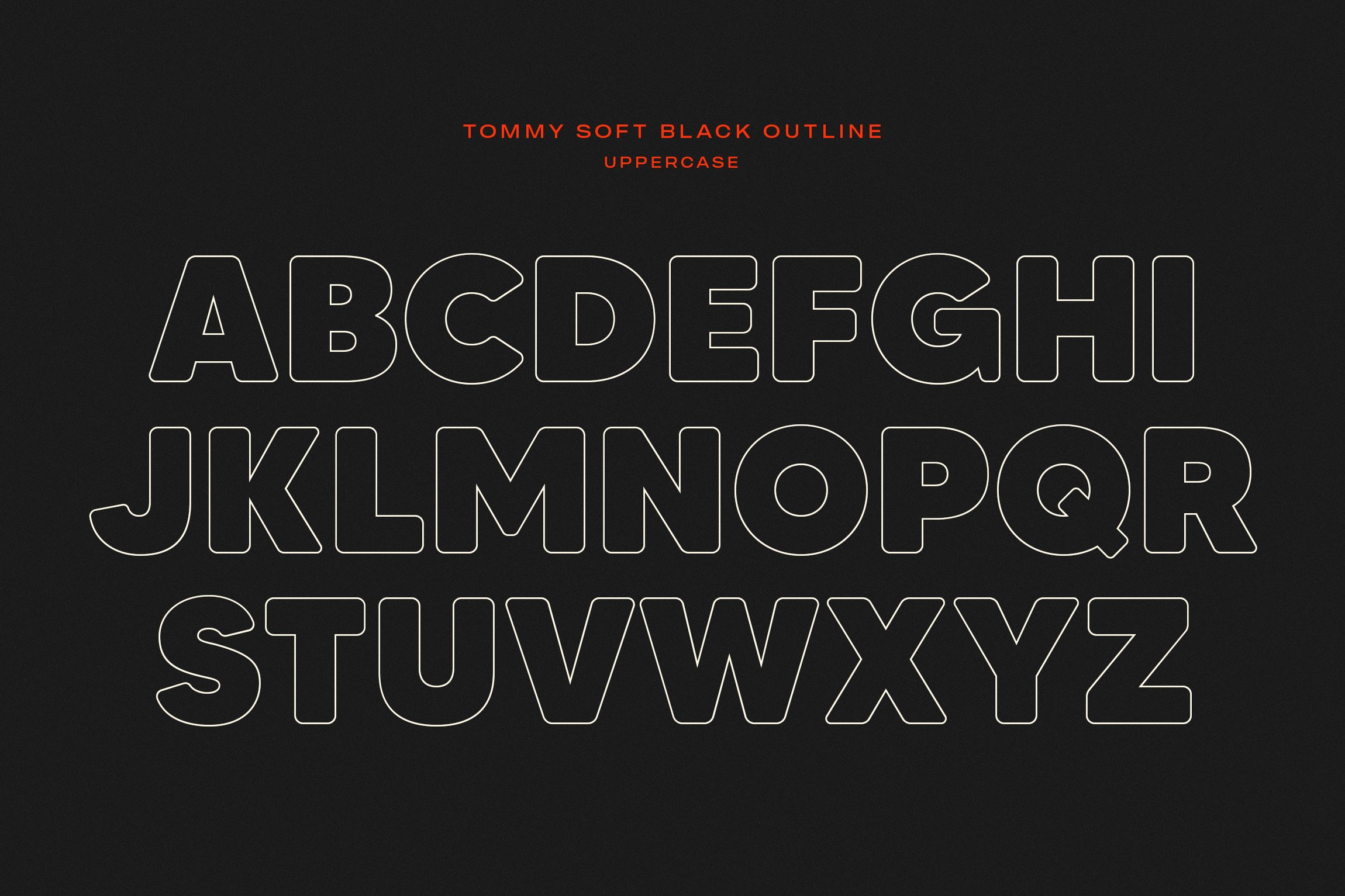 现代简约杂志海报Logo标题圆角无衬线英文字体素材 MADE Tommy Soft_img_2