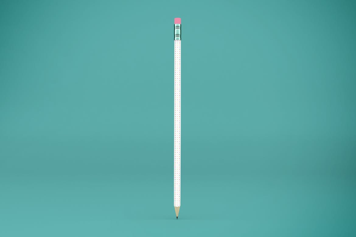 办公用品铅笔外观设计展示贴图样机 Pencil Mockup_img_2