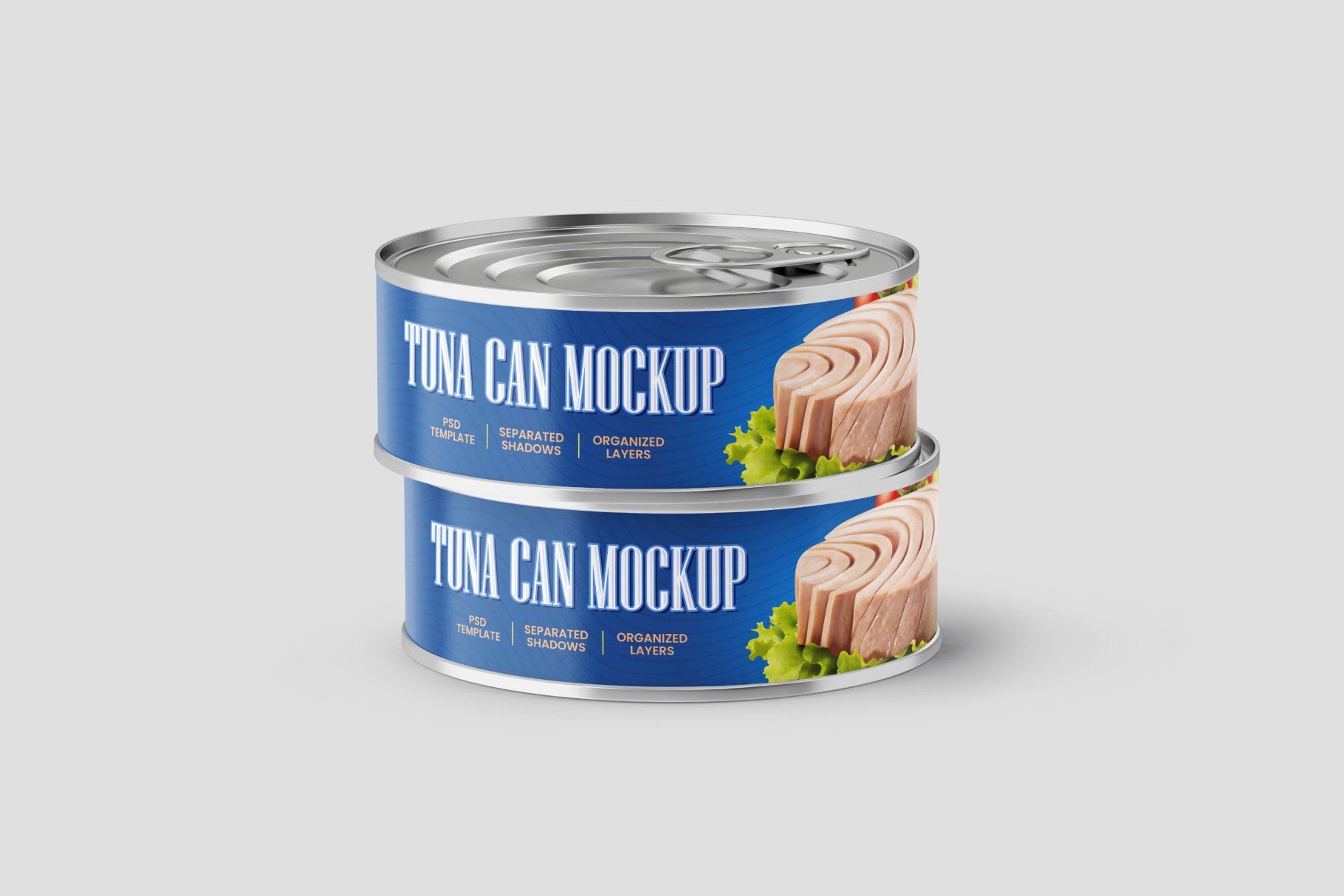 8款牛肉鱼罐头金属锡罐设计展示贴图样机合集 Tuna Tin Can Mockup Set_img_2