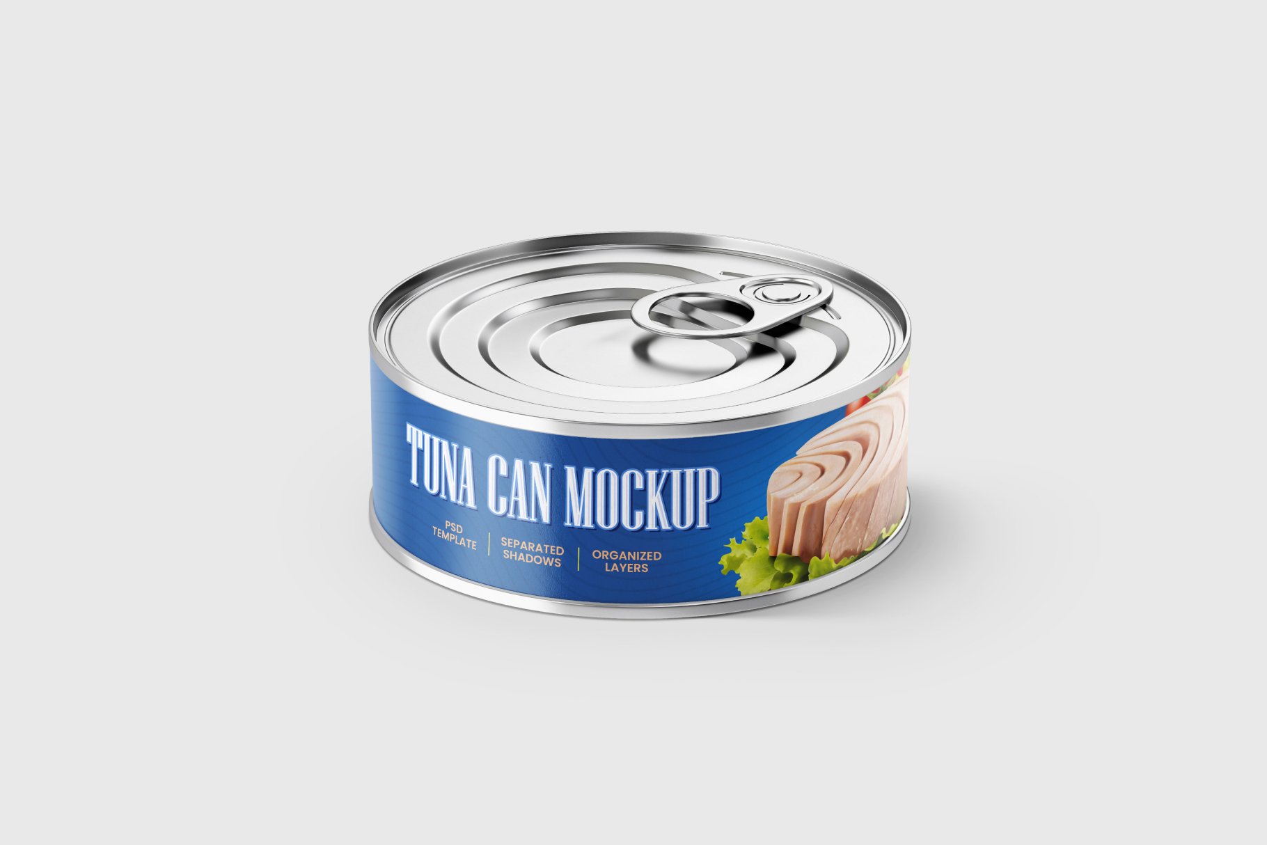 8款牛肉鱼罐头金属锡罐设计展示贴图样机合集 Tuna Tin Can Mockup Set_img_2