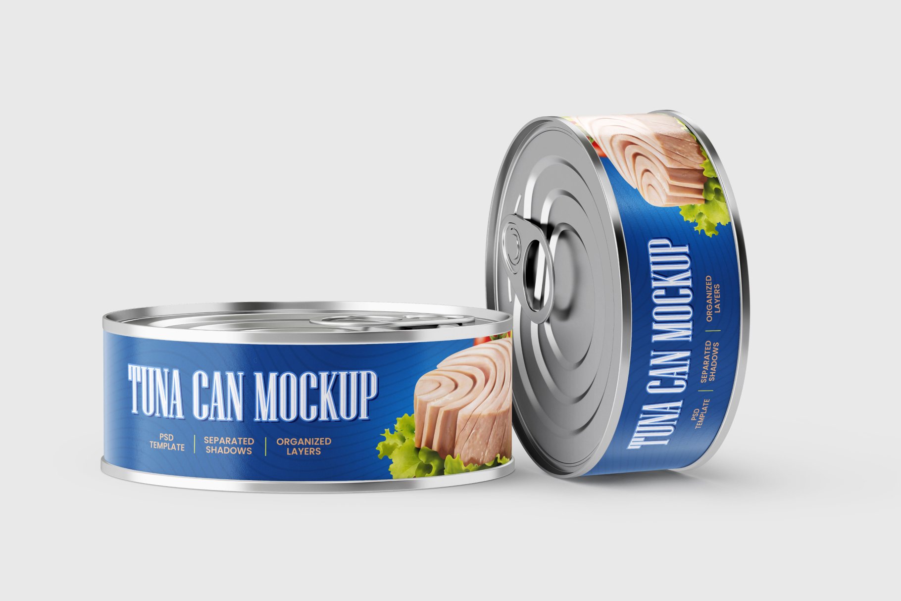 8款牛肉鱼罐头金属锡罐设计展示贴图样机合集 Tuna Tin Can Mockup Set_img_2