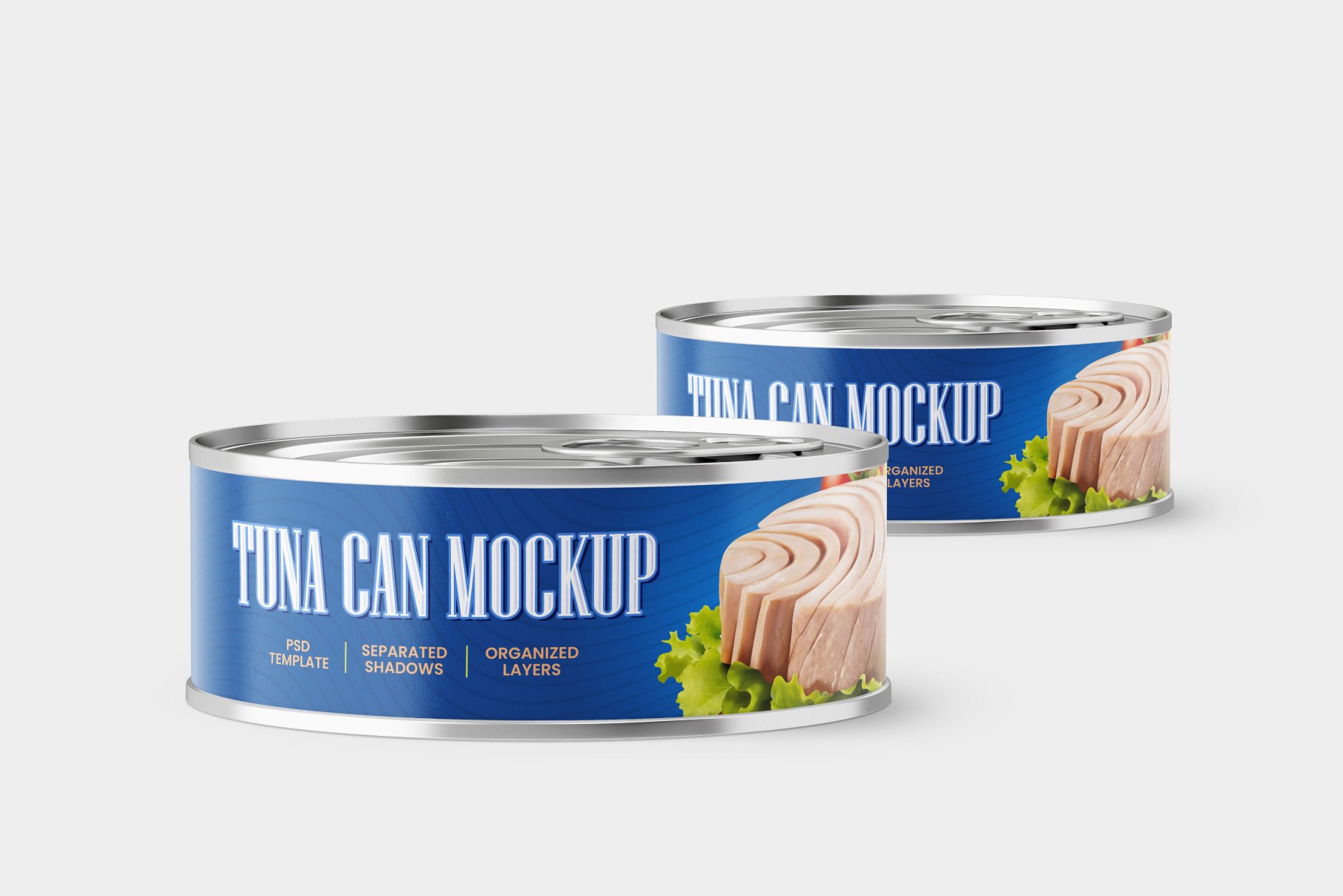 8款牛肉鱼罐头金属锡罐设计展示贴图样机合集 Tuna Tin Can Mockup Set_img_2