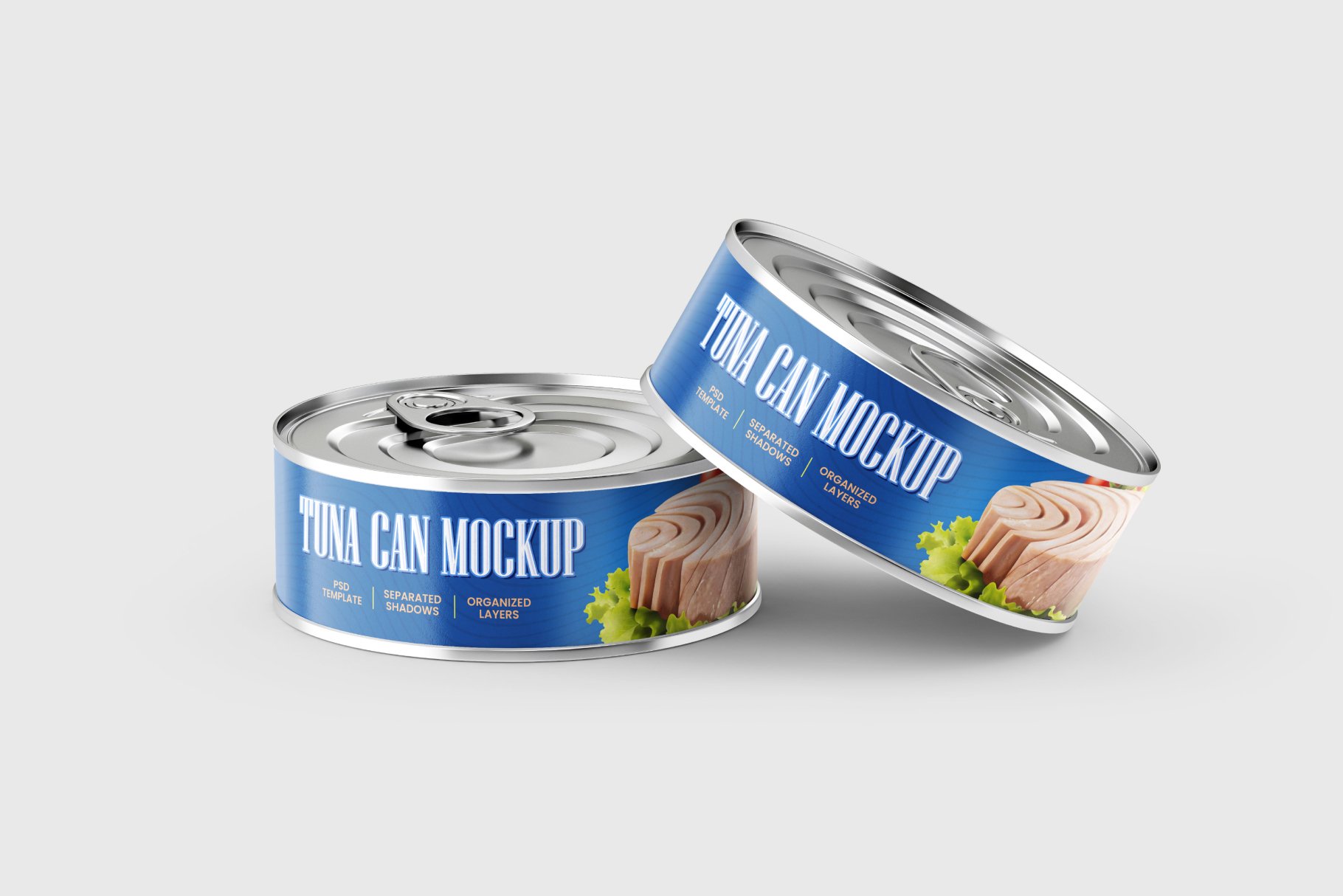 8款牛肉鱼罐头金属锡罐设计展示贴图样机合集 Tuna Tin Can Mockup Set_img_2