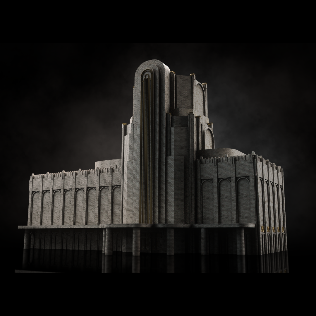 第一次世界大战欧美风城市建筑世界3D模型素材 Kitbash3D - Art Deco_img_2