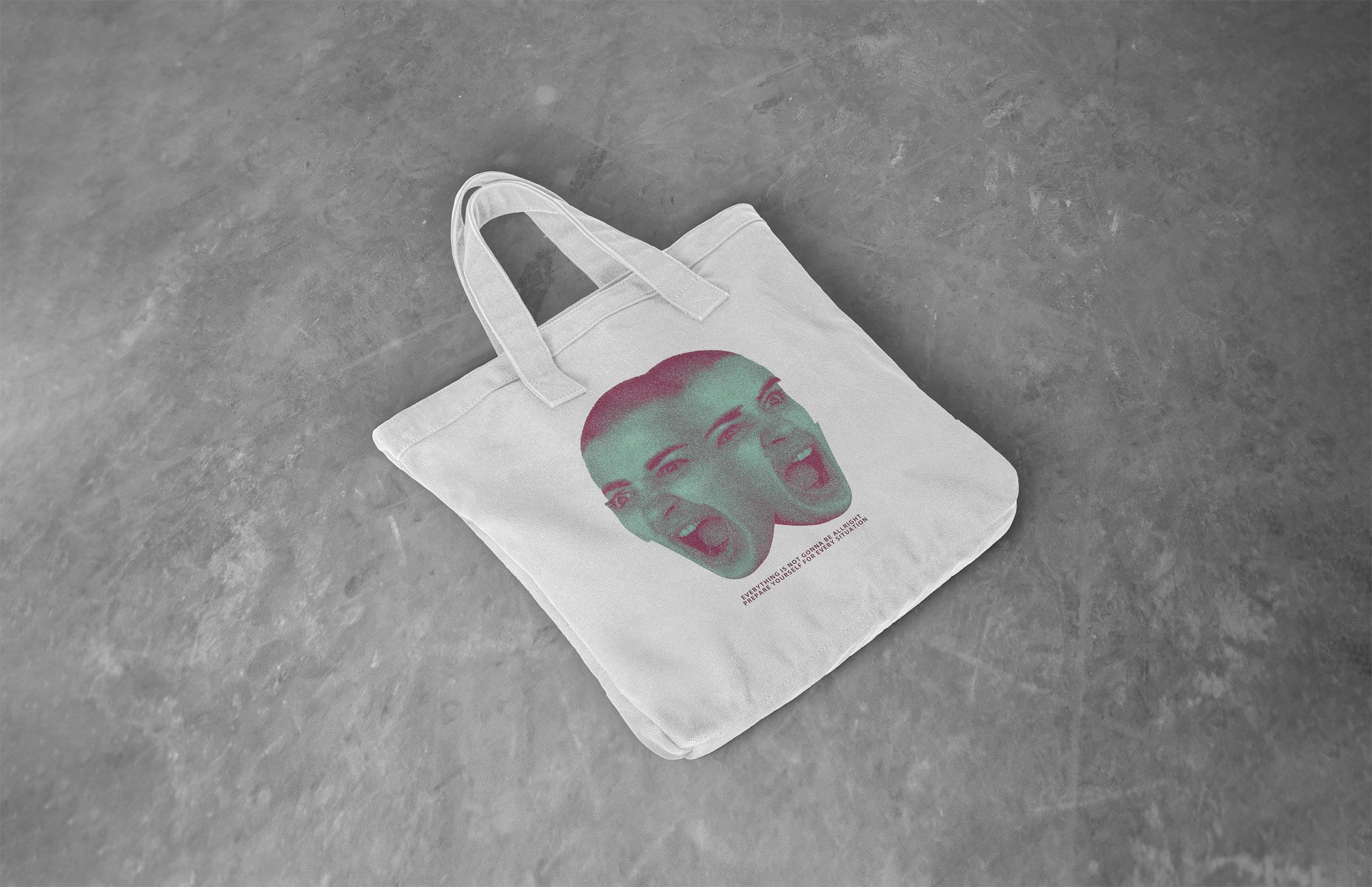 高品质购物手提无纺布袋印花图案设计展示贴图样机 Tote Bag Mockup_img_2