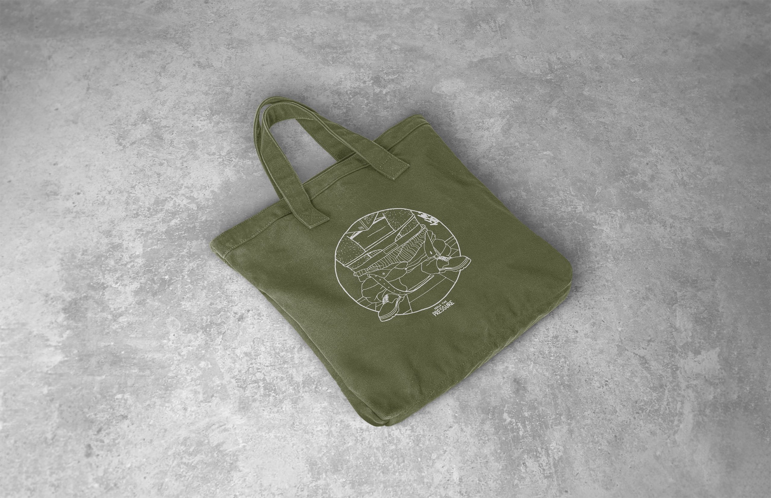 高品质购物手提无纺布袋印花图案设计展示贴图样机 Tote Bag Mockup_img_2