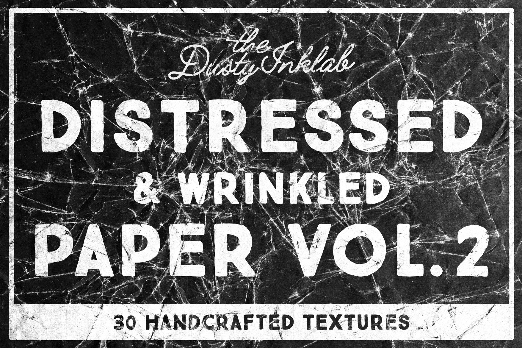 32款高清做旧褶皱纸张纹理背景图片设计素材 Distressed & Wrinkled Paper Vol. 2_img_2