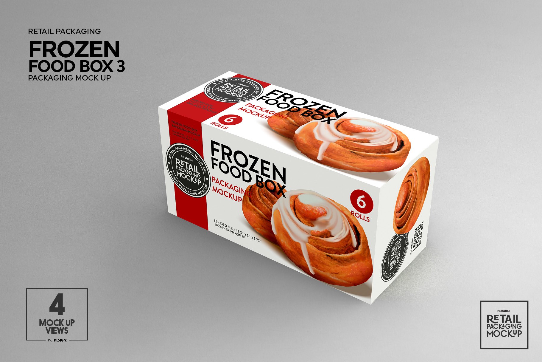 冷冻食品包装纸盒设计PS贴图样机模板 Retail Frozen Food Packaging3 Mockup_img_2