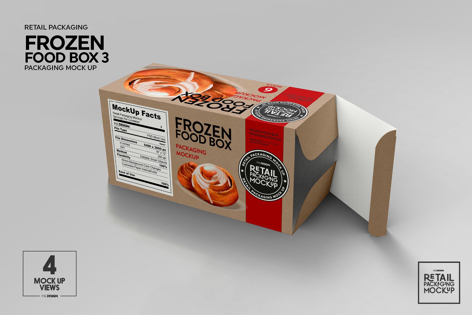 冷冻食品包装纸盒设计PS贴图样机模板 Retail Frozen Food Packaging3 Mockup_img_2