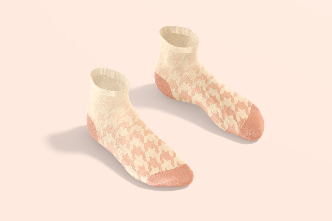 袜子印花图案设计动态演示样机模板 Socks Animated Mockups_img_2