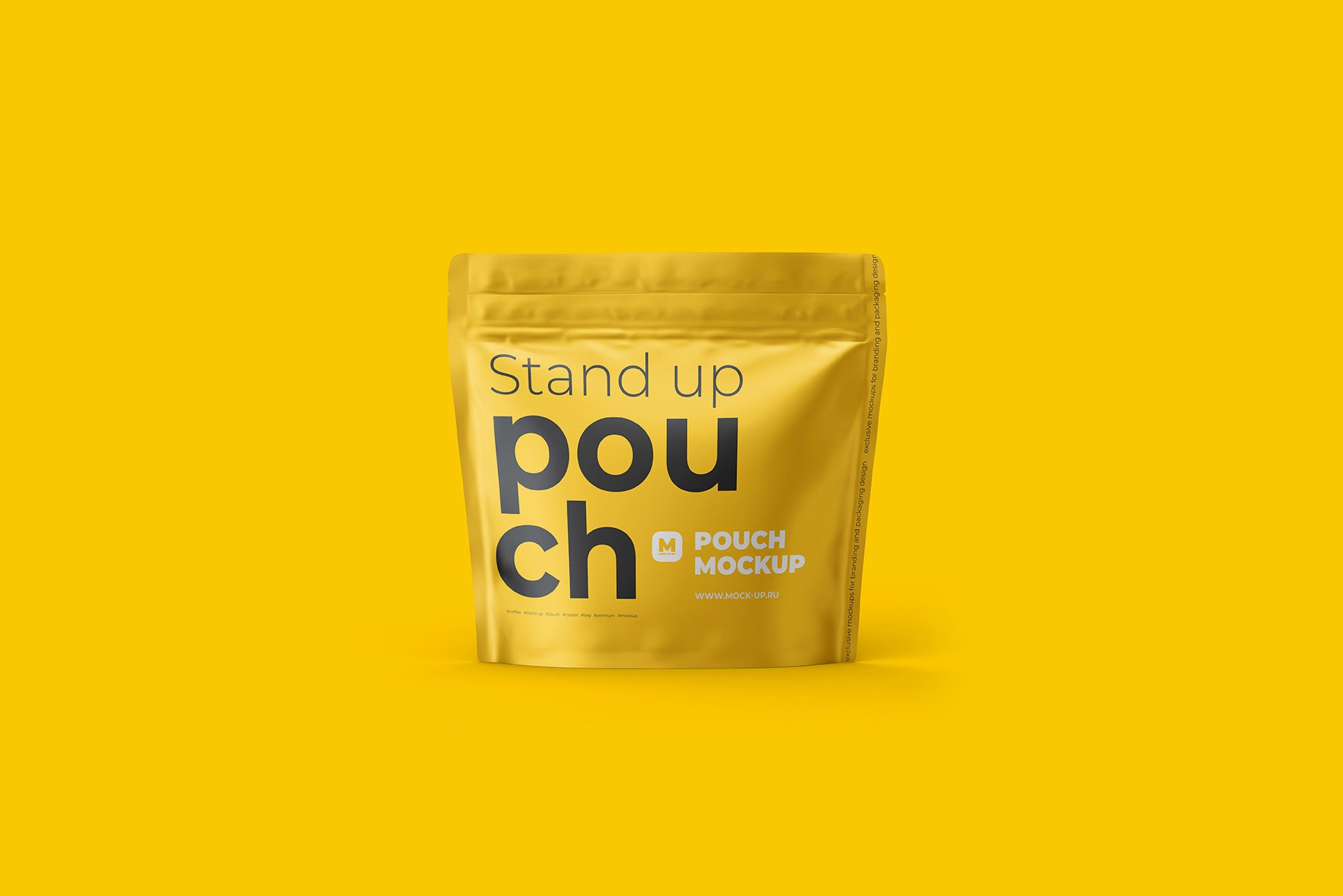 方形自立食品零食拉链自封塑料袋设计展示样机 Stand-up Pouch Mockup (Square)_img_2