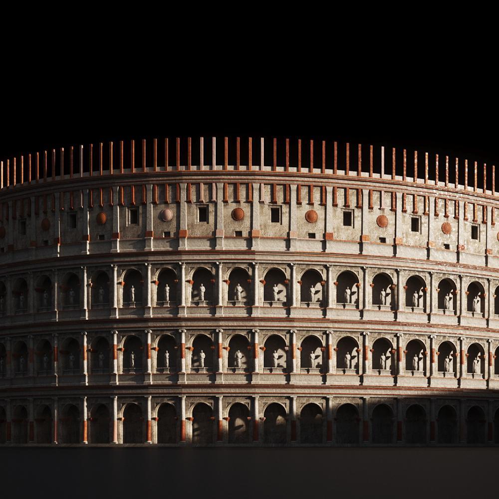 复古古罗马风游戏城市建筑设计3D模型素材 Kitbash3D - Roman Empire_img_2