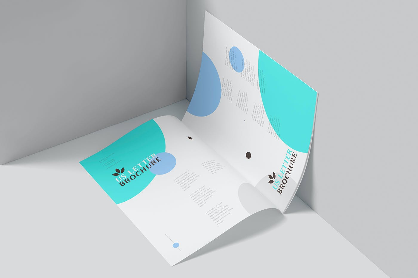 7款骑马钉小册子画册设计展示贴图样机 US Letter Brochure Mockups_img_2