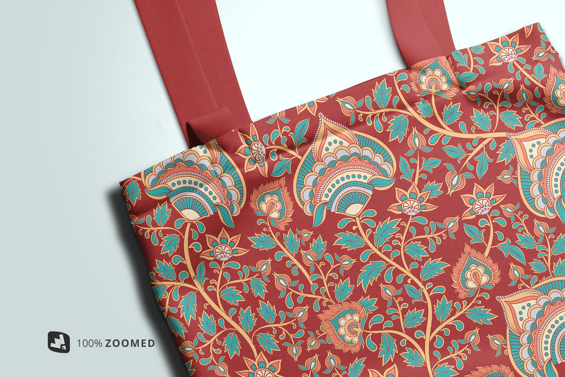 顶视图无纺布购物帆布袋设计展示贴图样机 Topview Reusable Cotton Bag Mockup_img_2