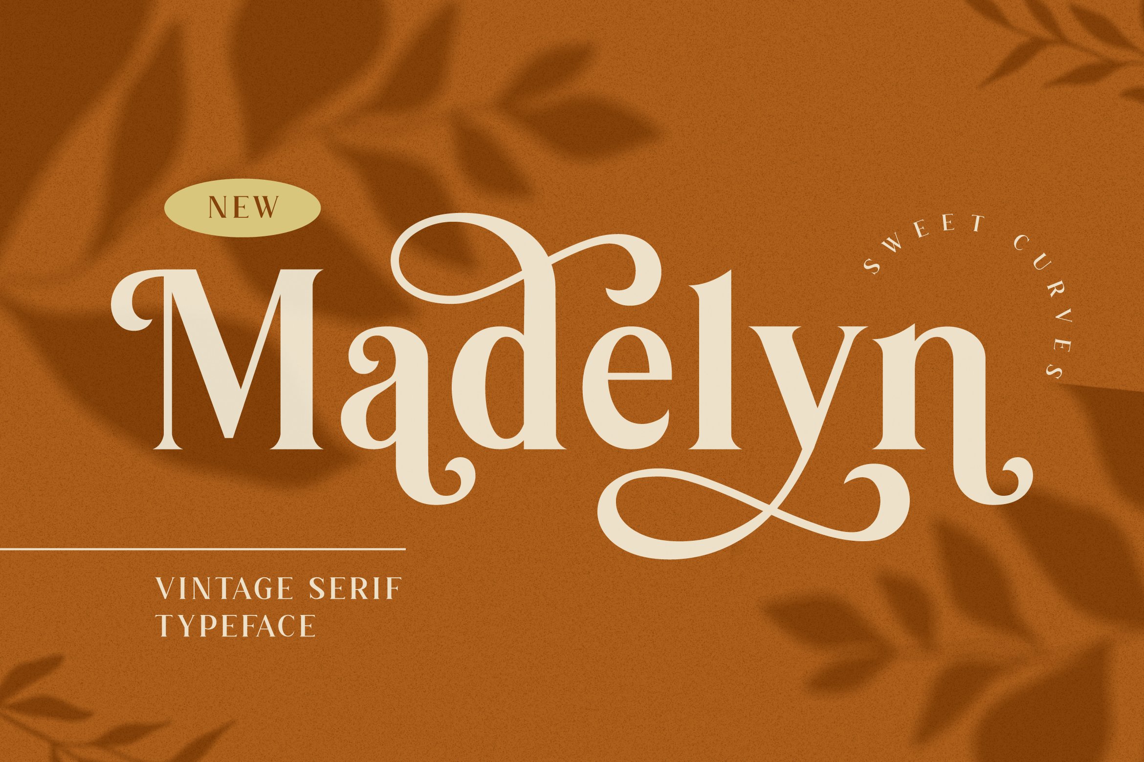 优雅复古海报画册杂志Logo标题衬线英文装饰字体素材 Madelyn Vintage Serif Font_img_2