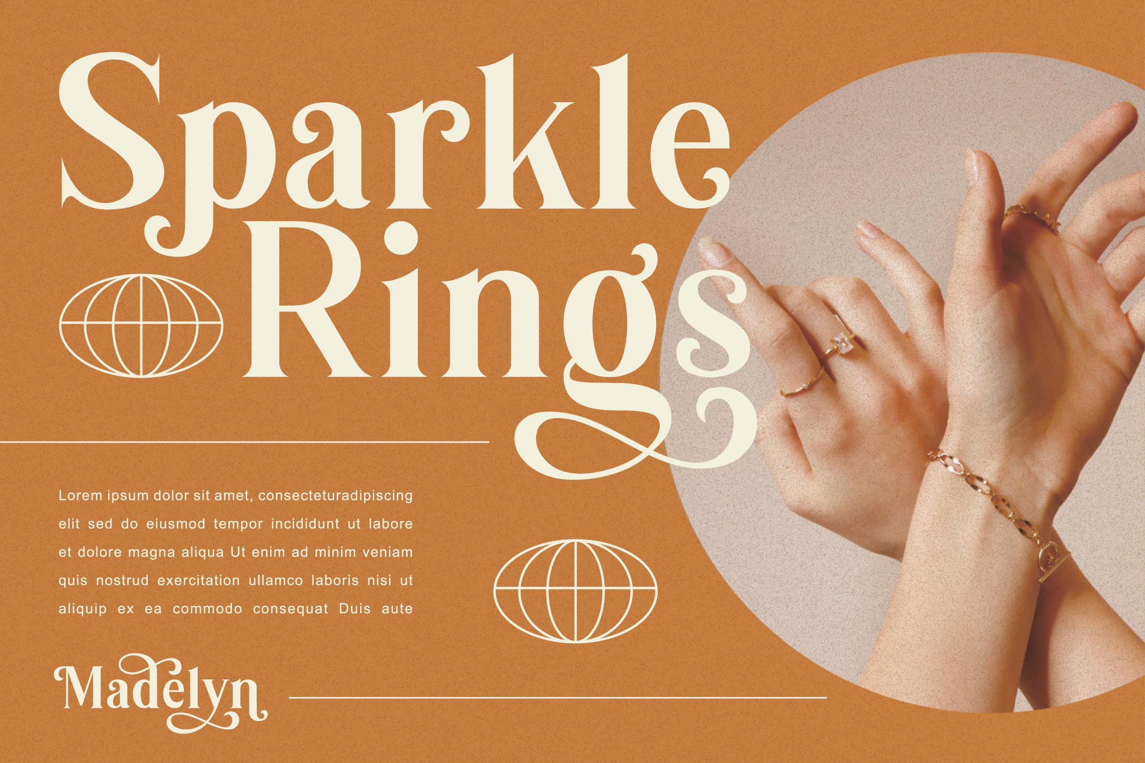 优雅复古海报画册杂志Logo标题衬线英文装饰字体素材 Madelyn Vintage Serif Font_img_2