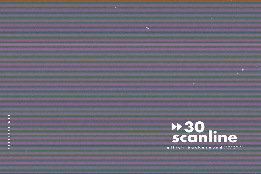 30款高清故障扫描线纹理海报设计背景图片素材 30 Scan lines Glitch Background_img_2