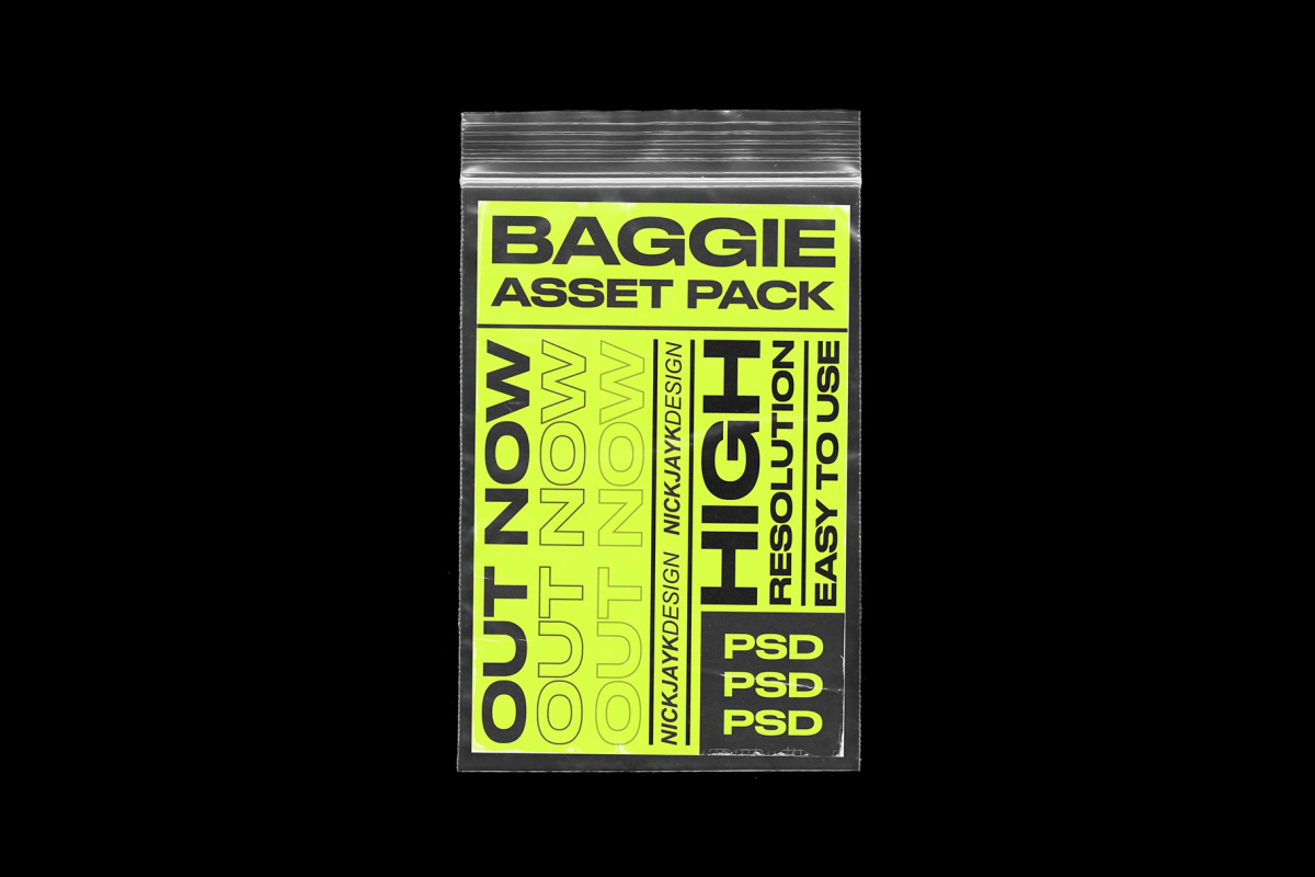 潮流塑料袋叠加层海报设计PS贴图样机模板素材 Plastic Bag Mockup PSD_img_3