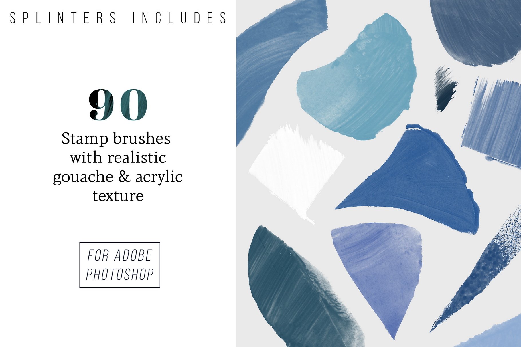 775款艺术气息水彩水墨丙烯酸绘画效果PS图章笔刷素材 Photoshop Stamp Brushes Bundle 2020_img_2