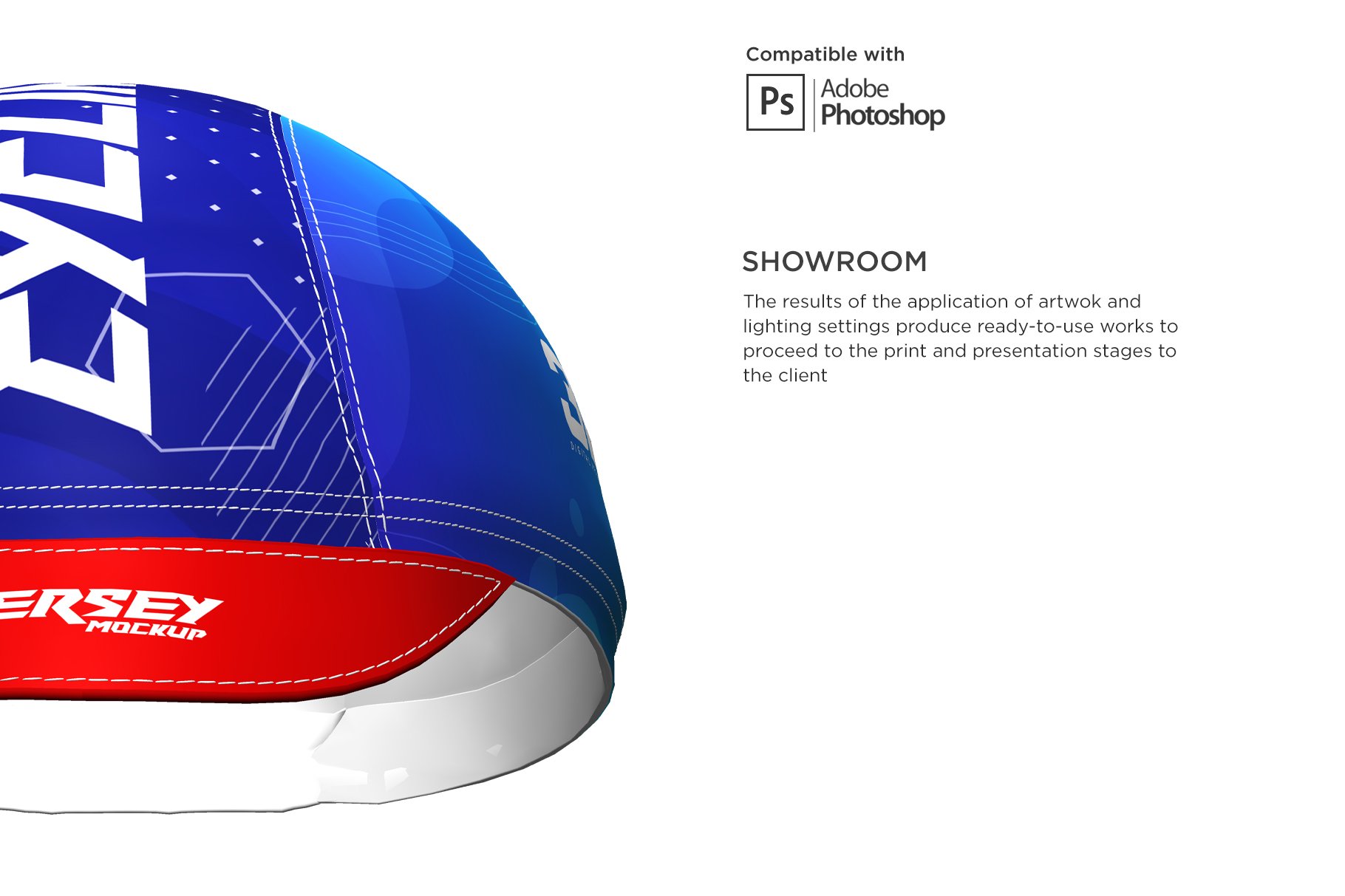 3D自行车头盔外观设计展示贴图样机 3D Cycling Cap Mockup_img_2