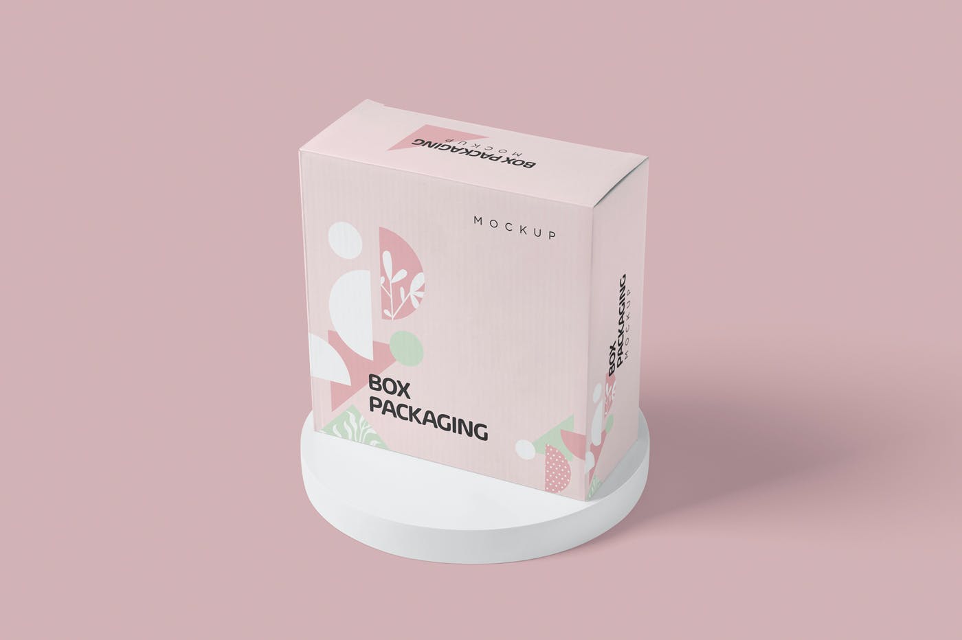 4款时尚产品包装纸盒外观设计PSD样机 Box Packaging Mockups_img_2